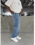 Açık Mavi Premium Effect Baggy Jean