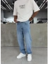 Açık Mavi Premium Effect Baggy Jean