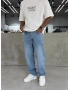 Açık Mavi Premium Effect Baggy Jean