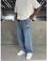 Mavi Arma Nakış Bol Kalıp Baggy Jean