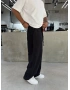 Siyah Premium Keten Süper Baggy