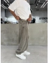 Açık Kahve Eskitme Süper Baggy Jean