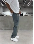 Eskitme Mavi Dikiş Baggy Jean