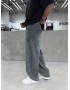 Mavi Eskitme Cep Detay Baggy Jean