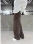 Kahve Yıkamalı Süper Baggy Jean