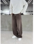 Kahve Yıkamalı Süper Baggy Jean