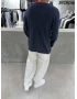 Lacivert Pamuk İnce Basic Sweat