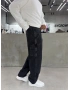 Antrasit Eskitme Dikiş Detay Baggy Jean
