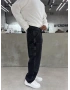 Antrasit Eskitme Dikiş Detay Baggy Jean