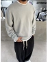 Day Gri Yıkamalı Oversize Bisiklet Yaka Sweat
