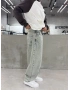 Mavi Eskitme Tokalı Bol Kalıp Baggy Jean