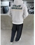 Gri Yıkamalı Mixes Oversize Sweatshirt