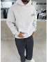 Gri Yıkamalı Mixes Oversize Sweatshirt