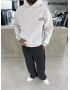 Gri Yıkamalı Mixes Oversize Sweatshirt