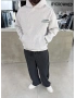 Gri Yıkamalı Mixes Oversize Sweatshirt