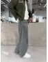 Eskitme Denim Süper Baggy Jean