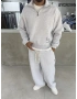 Gri Melange Premium Oversize Sweat Takım