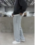 Gri Premium Yıkamalı Baggy Eşofman