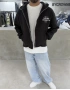 Siyah Craft Oversize Hırka
