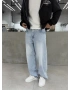 Buz Mavi Cep Baskılı Baggy Eşofman