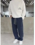 Lacivert Premium Yıkamalı Baggy Eşofman