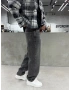 Antrasit Yıkamalı Relax Baggy Jean