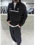 Siyah Golf Oversize Yarım Fermuar Sweat