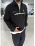 Siyah Golf Oversize Yarım Fermuar Sweat