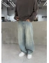Buz Mavi Life Eskitme Bol Kalıp Baggy Jean