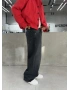 Siyah Eskitme Life Bol Kalıp Baggy Jean