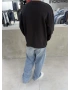 Antrasit Money Oversize Sweat