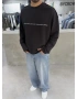Antrasit Money Oversize Sweat