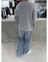Gri Melange Money Oversize Sweat