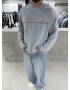 Gri Melange Money Oversize Sweat