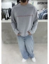 Gri Melange Money Oversize Sweat
