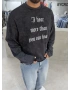 Siyah Yıkamalı Hear Oversize Sweatshirt