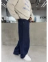 Lacivert Life Eskitme Bol Kalıp Baggy Jean