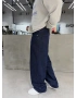 Lacivert Life Eskitme Bol Kalıp Baggy Jean