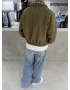 Haki Gömlekli Bomber Ceket