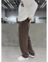 Kahve Premium Yıkamalı Baggy Eşofman