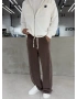 Kahve Yıkamalı Süper Baggy Eşofman