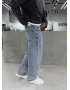 Açık Mavi Ankle Loose Baggy Jean