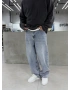 Açık Mavi Ankle Loose Baggy Jean