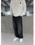 Siyah Yıkamalı Ankle Loose Baggy Jean