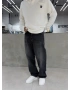 Siyah Yıkamalı Ankle Loose Baggy Jean