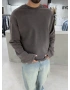 Kahve Premium Yıkamalı Sweat