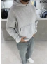 Gri Premium Yıkamalı Boxy Sweatshirt