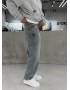 Eskitme Mavi Straight Baggy Jean