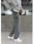 Eskitme Mavi Straight Baggy Jean
