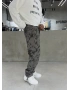 Gri Kamuflaj Paça Detay Baggy Jean